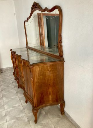 Aparador vintage madera con espejo