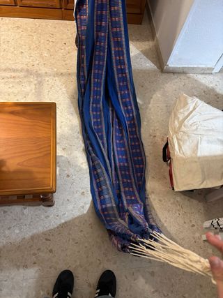 Hamaca Venezolana Tela Azul Multicolor