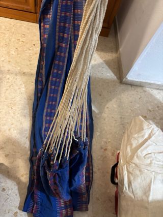 Hamaca Venezolana Tela Azul Multicolor