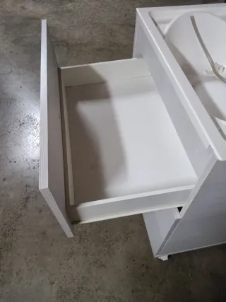 Mueble cambiador bebé con cajones