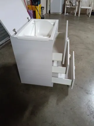 Mueble cambiador bebé con cajones