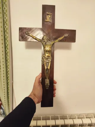 Crucifijo Bronce Antiguo