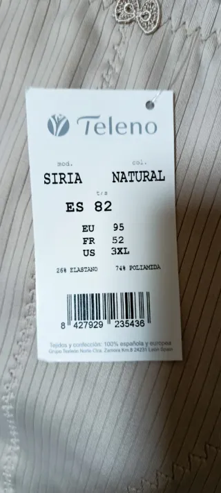 Braga faja alta Teleno beige