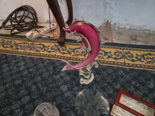 Lote de figuras de cristal Murano