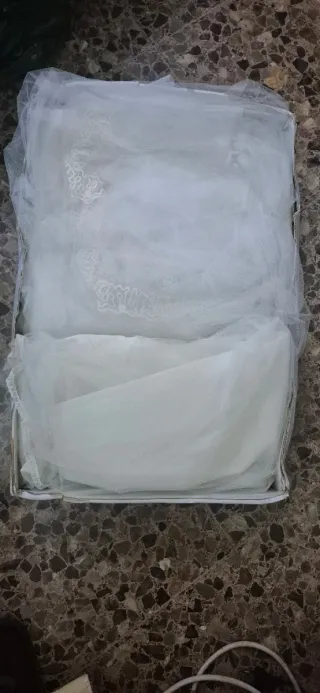 Vestido de Novia Dorado y Blanco