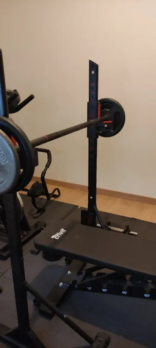 Kit completo pesas banco y barra