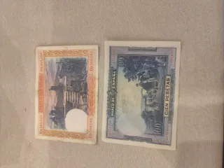 Billetes antiguos: Pesetas y Pesos Dominicanos
