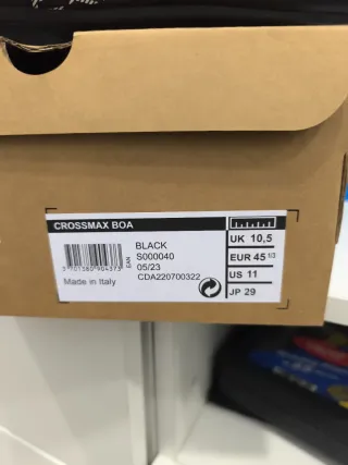 Zapatos Ciclismo Mavic Crossmax Boa Negro Talla 45