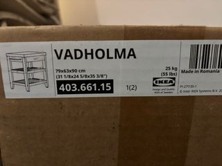Isla de cocina IKEA VADHOLMA