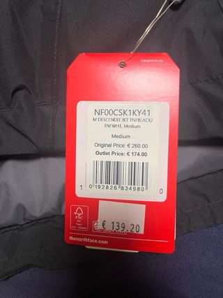 Cortavientos The North Face Negro Con forro