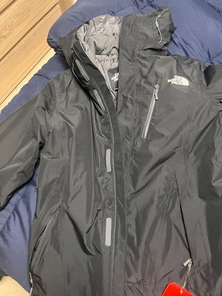 Cortavientos The North Face Negro Con forro