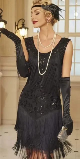 Disfraz Vestido años 20   tipo Charleston