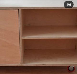 Mueble doble fondo con ruedas