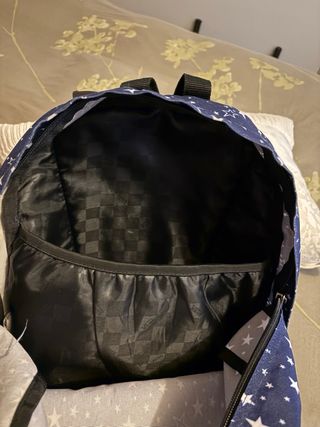 Mochila Vans estrellas azul y blanco