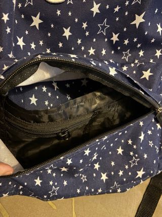 Mochila Vans estrellas azul y blanco