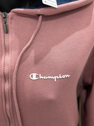 Sudadera Champion Rosa con Cremallera
