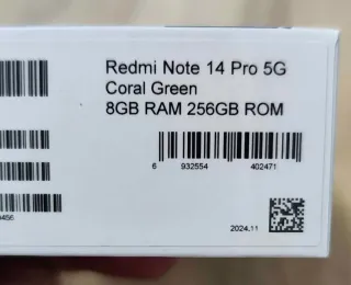 Xiaomi Redmi Note 14 Pro 5G (Nuevo) Verde