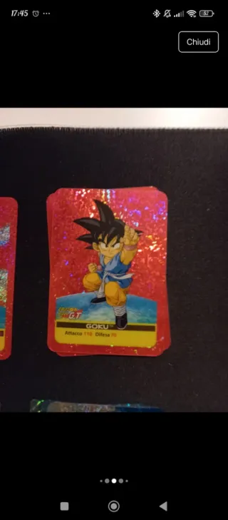 Lotto carte rare Dragon Ball