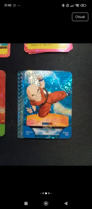 Lotto carte rare Dragon Ball