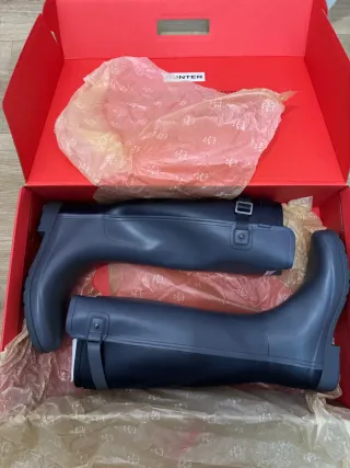 Botas de agua Hunter azul mujer talla 39