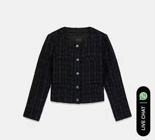 Traje Chaqueta Falda Tweed Talla L