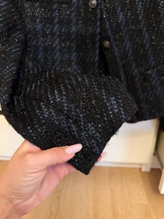 Traje Chaqueta Falda Tweed Talla L