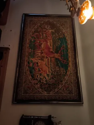 Cuadro Vintage Ciervos y Naturaleza