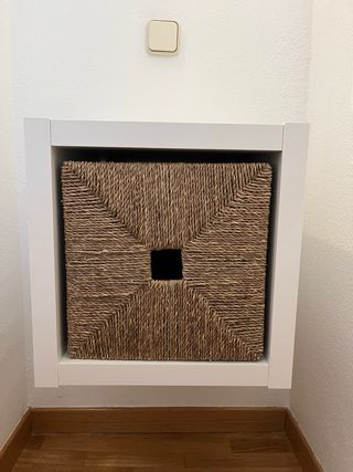 Estanterías KALLAX blancas con cestas