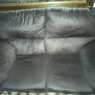 Sofá de 2 plazas marrón