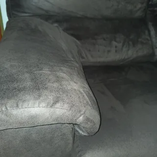 Sofá de 2 plazas marrón