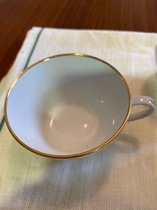 Juego 5 Tazas Café Antiguas Porcelana