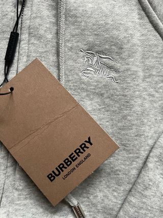 Sudadera Burberry Gris Cremallera Niño Talla M