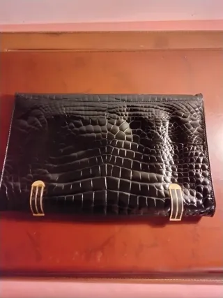 Pochette vera pelle stampa cocco