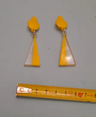 Pendientes clip triángulo