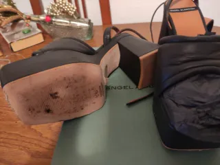 Sandalias Angel Alarcón Plataforma Negras