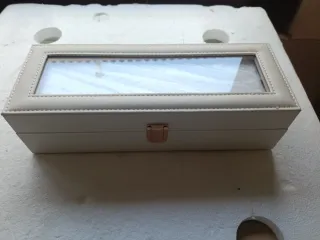 Caja para 6 relojes con tapa de cristal