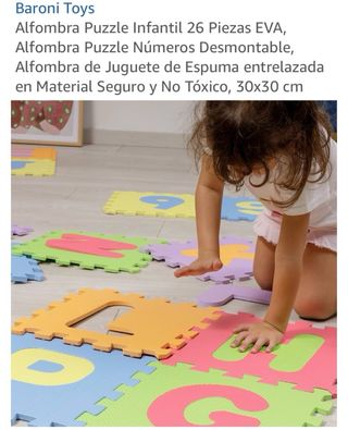 Alfombras Puzzle Letras y Números 36 Piezas