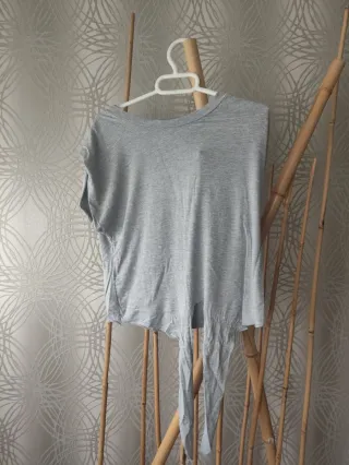 Top Hombros Descubiertos Azul Talla S