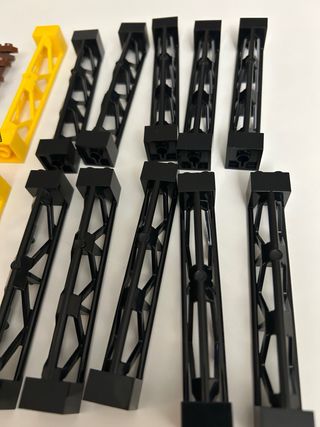 Lotto Lego Pilastri e Scale Marroni Neri Gialli