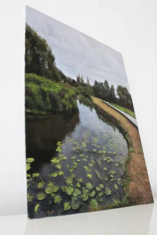 Cuadro al óleo paisaje