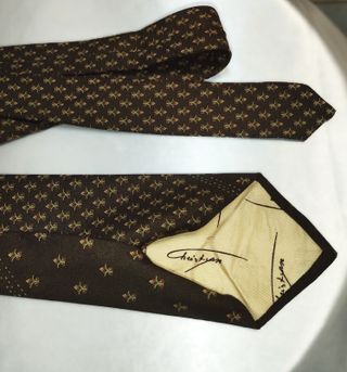 ANNI '80 - Cravatta uomo Christyan marrone Vintage