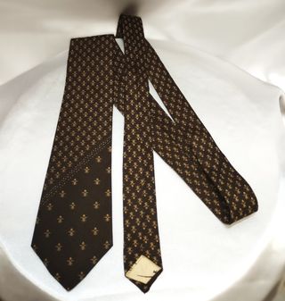 ANNI '80 - Cravatta uomo Christyan marrone Vintage