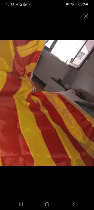 Bandera Catalunya roja y amarilla