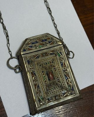 Antica Borsa Amuleto Berbera Marocchina XX secolo
