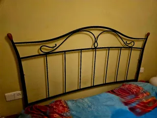 Cabezal cama hierro forjado matrimonio