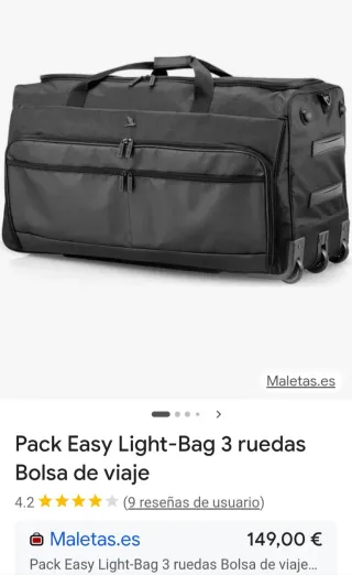 Bolsa de viaje flexible Pack Easy 3 ruedas