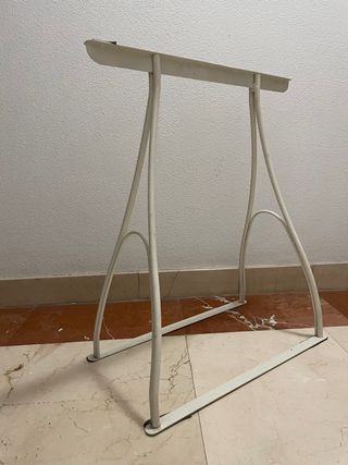Caballetes Mesa Metálicos Blancos