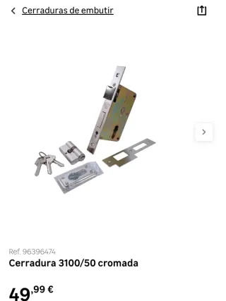 Cerradura embutir 3100