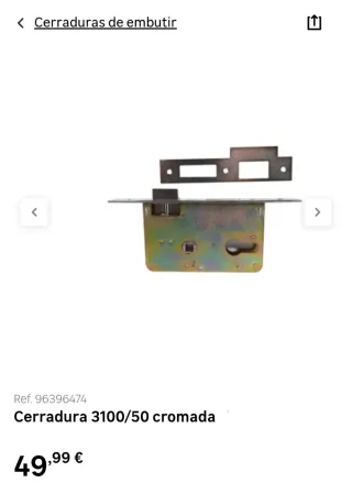 Cerradura embutir 3100