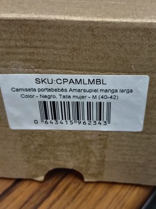 Camiseta Amarsupiel Porteo Lactancia Talla M